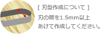 刃型作成について