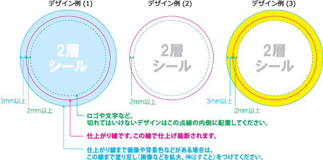 2層シール / サンプルイメージ